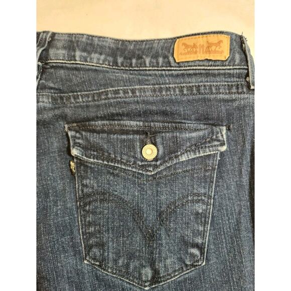 Levi's 525 Jeans Womens 14M 14 34 X 29.5 Blue Perfect Waist Straight Leg - Picture 10 of 15